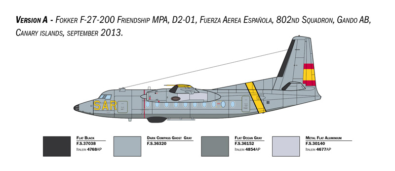 Italeri 1/72 Fokker F-27 Friendship SAR # 1455