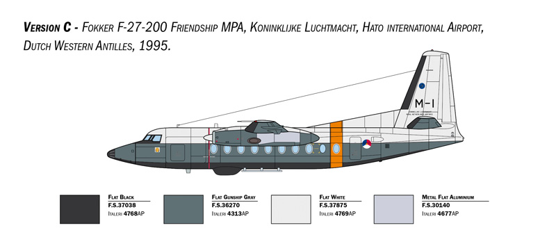 Italeri 1/72 Fokker F-27 Friendship SAR # 1455