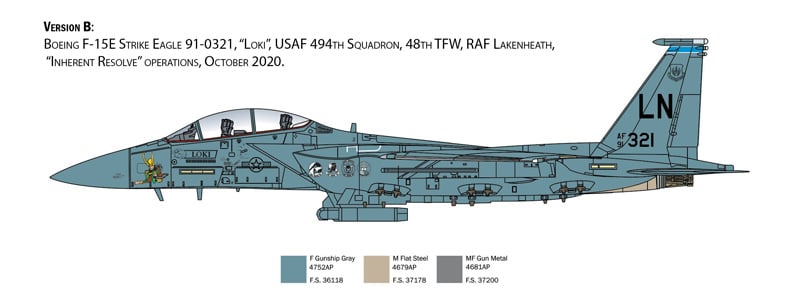 Italeri 1/48 F-15E Strike Eagle # 2803