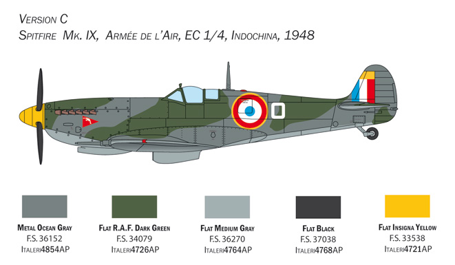 Italeri 1/72 Supermarine Spitfire Mk.IX # 2804