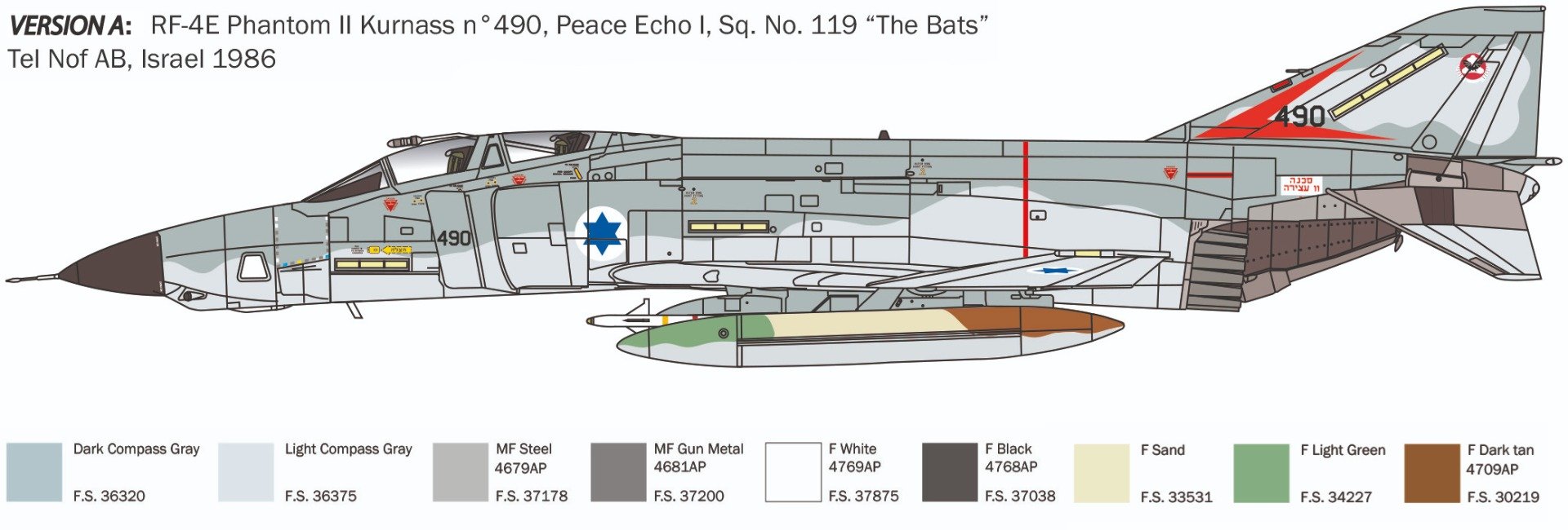 Italeri 1/48 McDonnell RF-4E Phantom II # 2818