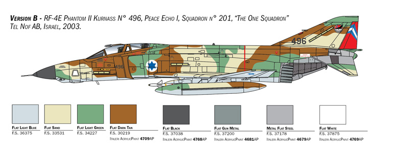 Italeri 1/48 McDonnell RF-4E Phantom II # 2818