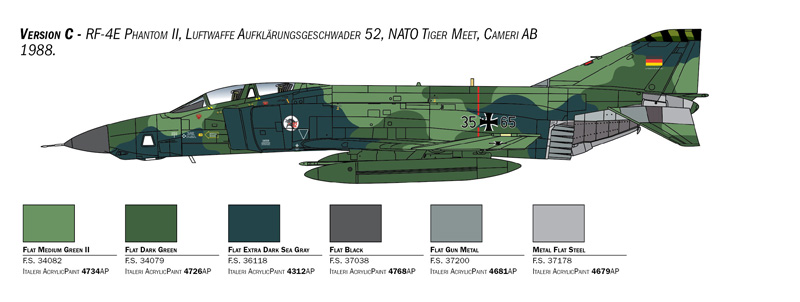 Italeri 1/48 McDonnell RF-4E Phantom II # 2818