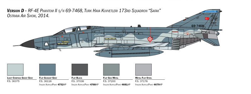 Italeri 1/48 McDonnell RF-4E Phantom II # 2818