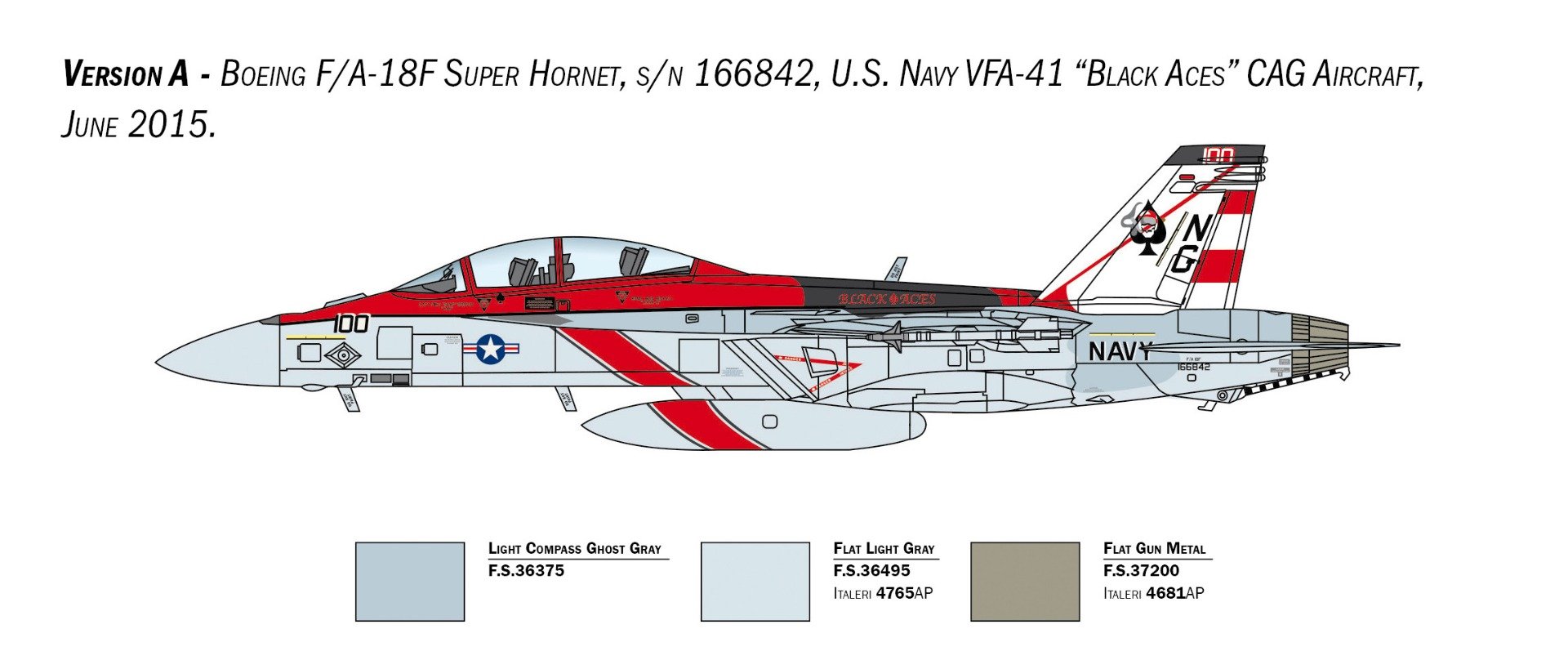 Italeri 1/48 McDonnell-Douglas F/A-18F Hornet # 2823