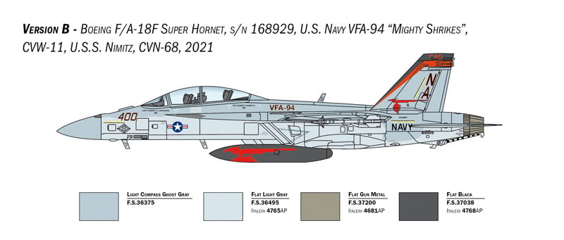 Italeri 1/48 McDonnell-Douglas F/A-18F Hornet # 2823