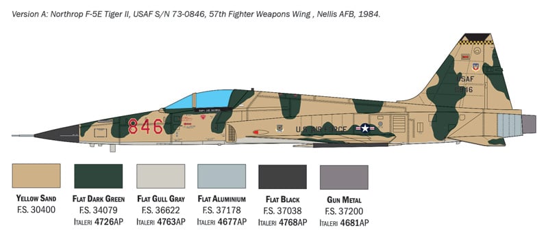 Italeri 1/72 Northrop F-5E Tiger II # 2827