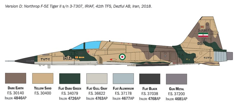 Italeri 1/72 Northrop F-5E Tiger II # 2827