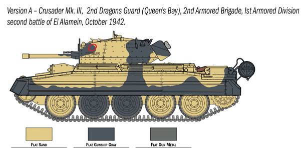 Italeri 1/35 Crusader Mk III With Tank Crew # 6592
