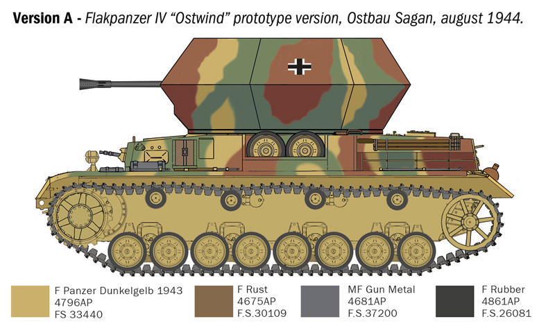 Italeri 1/35 Flakpanzer IV Ostwind # 6594