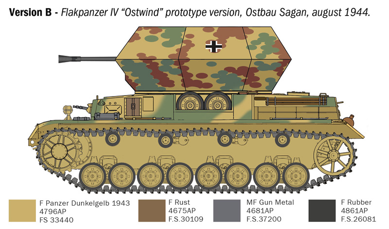 Italeri 1/35 Flakpanzer IV Ostwind # 6594