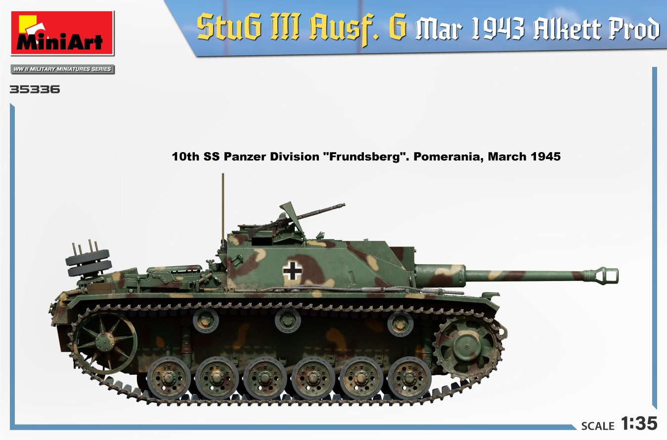 Miniart 1/35 StuG III Ausf. G March 1943 Alkett Prod # 35336 