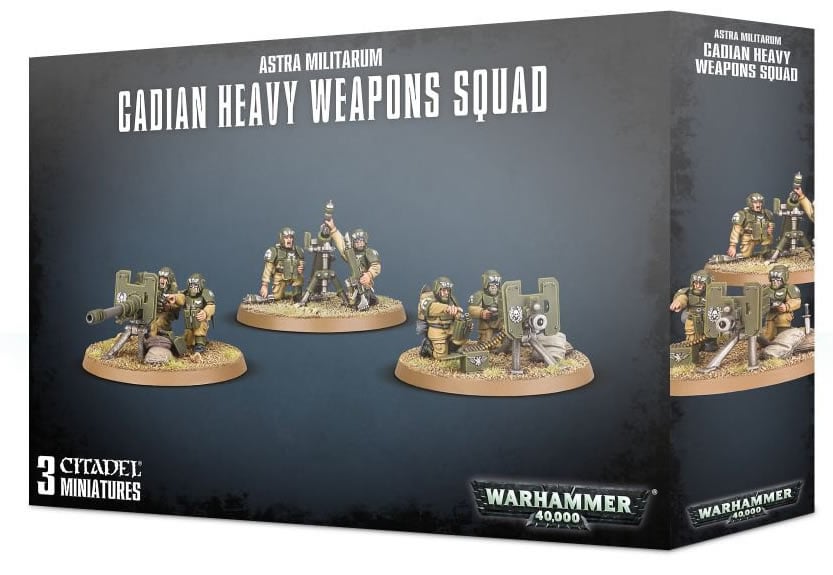 Games Workshop Astra Militarum Cadian Heavy Weapon Squad # 47-19