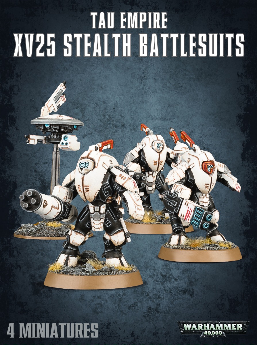 Games Workshop Tau Empire XV25 Stealth Battlesuits # 56-14