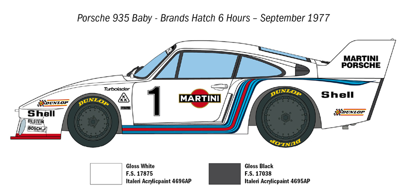 Italeri 1/24 PORSCHE 935 BABY # 3639