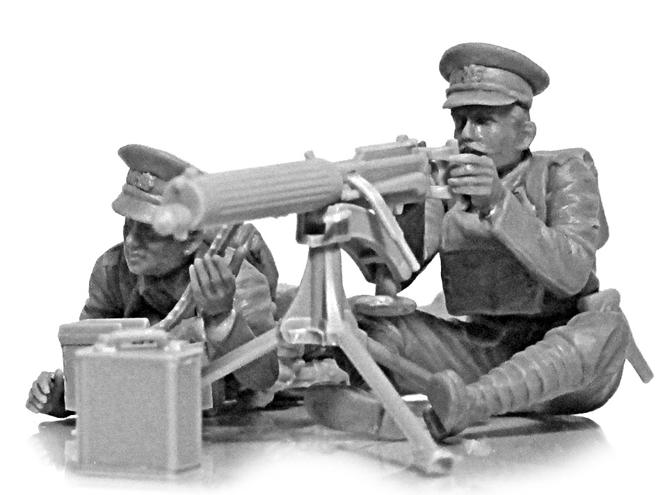 ICM 1/35 WWI British Vickers MG Crew # 35713