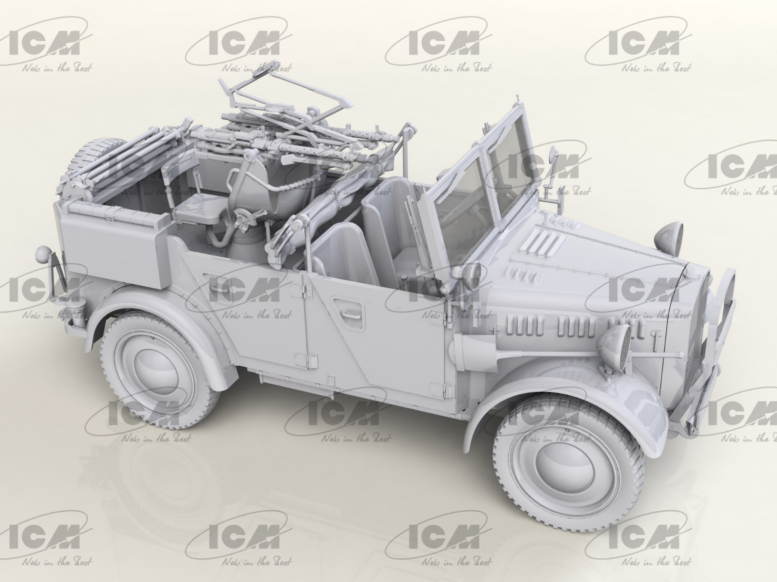 ICM 1/35 le.gl.Einheitz-Pkw Kfz.4 WWII German AA Vehicle # 35584