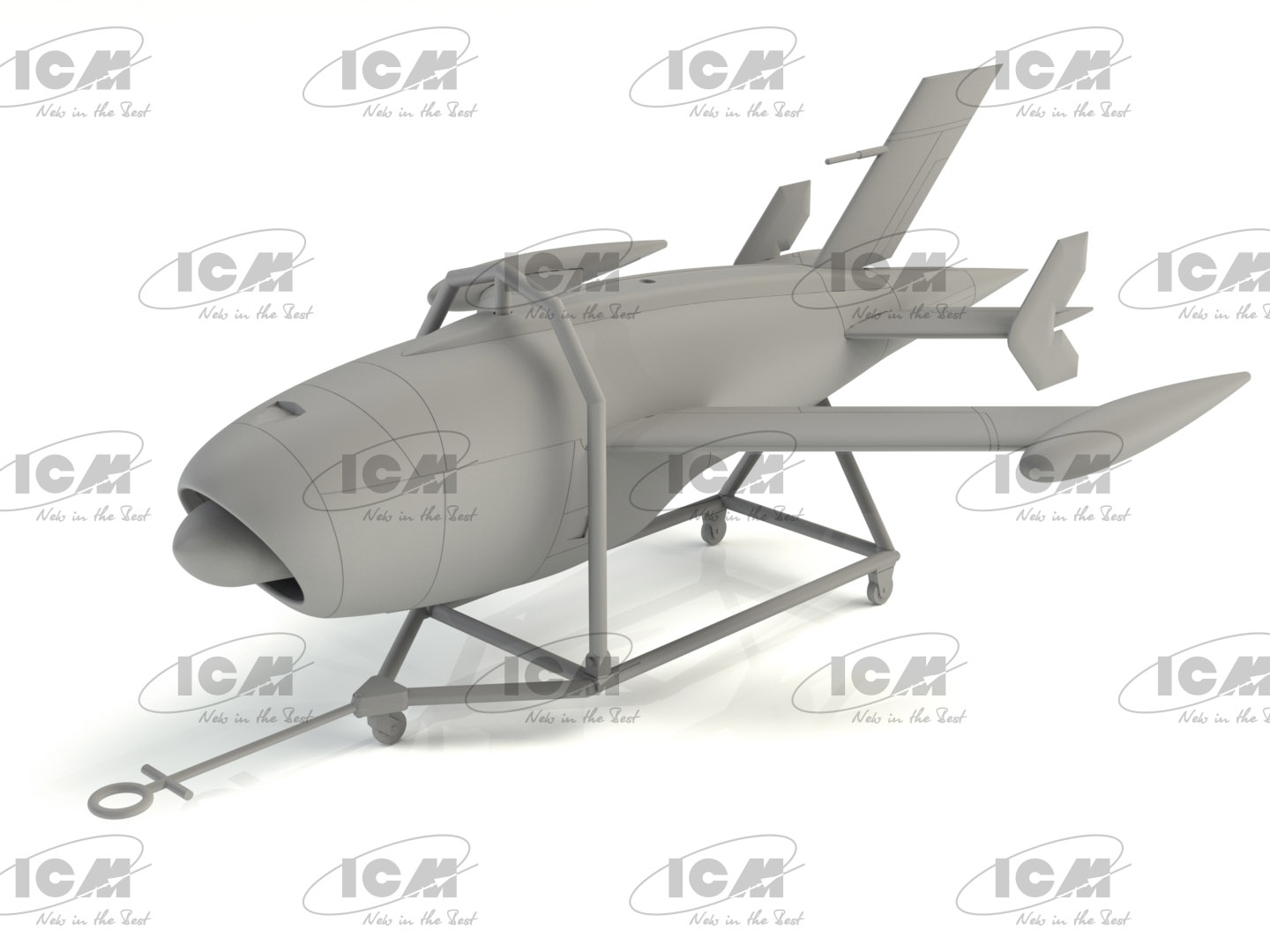 ICM 1/48 Q-2A (KDA-1) Firebee with Trailer # 48400