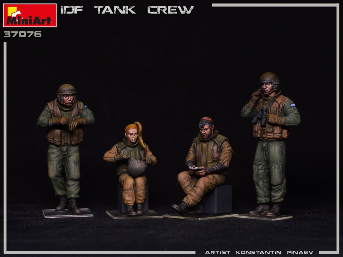 Miniart 1/35 IDF Tank Crew # 37076