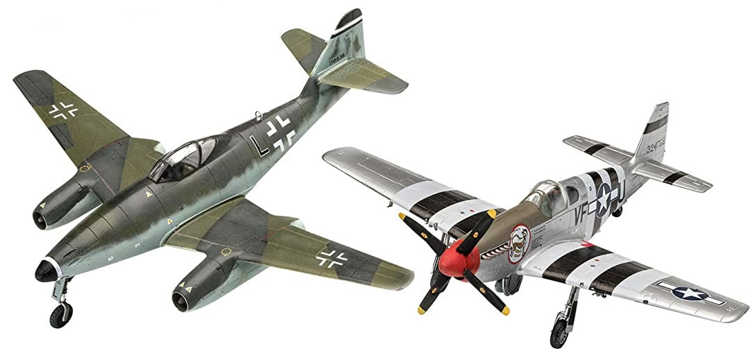 Revell 1/72 Combat Set Messerschmitt Me-262 & North-American P-51B Mustang # 03711