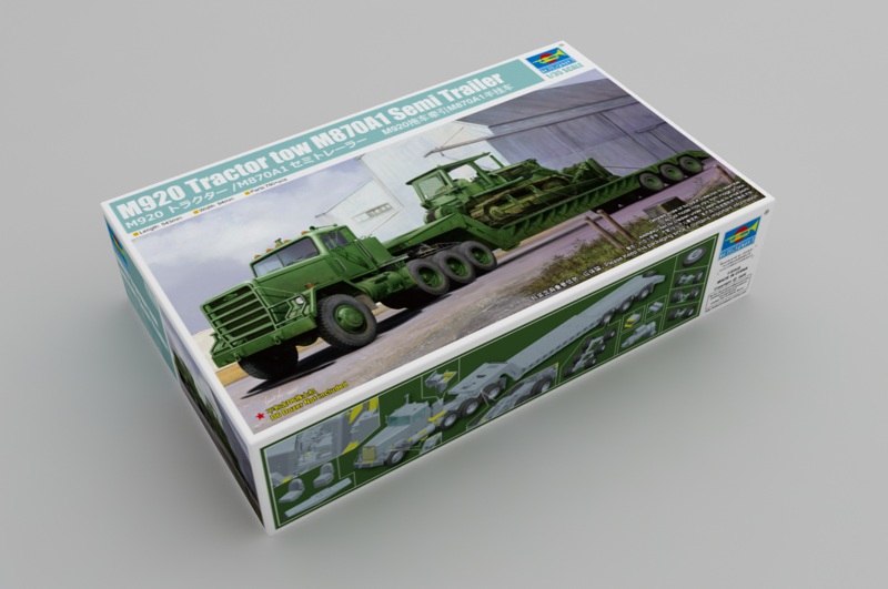 Trumpeter 1/35 M920 Tractor towing M870A1 Semi-trailer # 01078