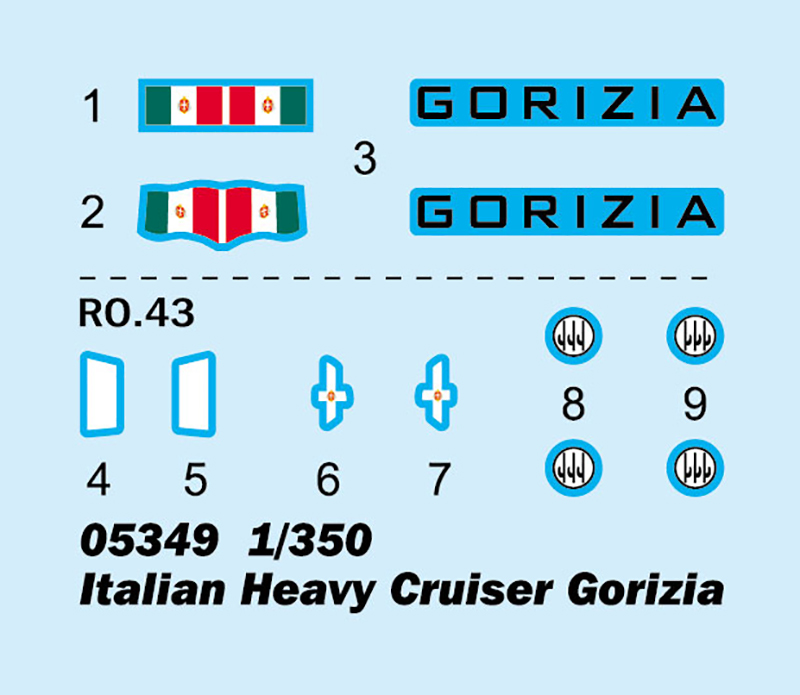 Trumpeter 1/350 Italian Heavy Cruiser Gorizia # 05349