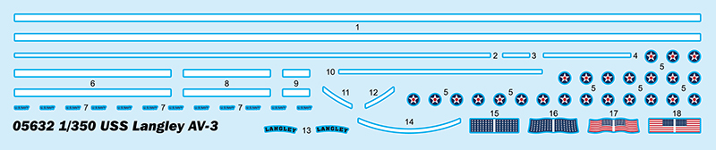 Trumpeter 1/350 USS Langley AV-3 # 05632