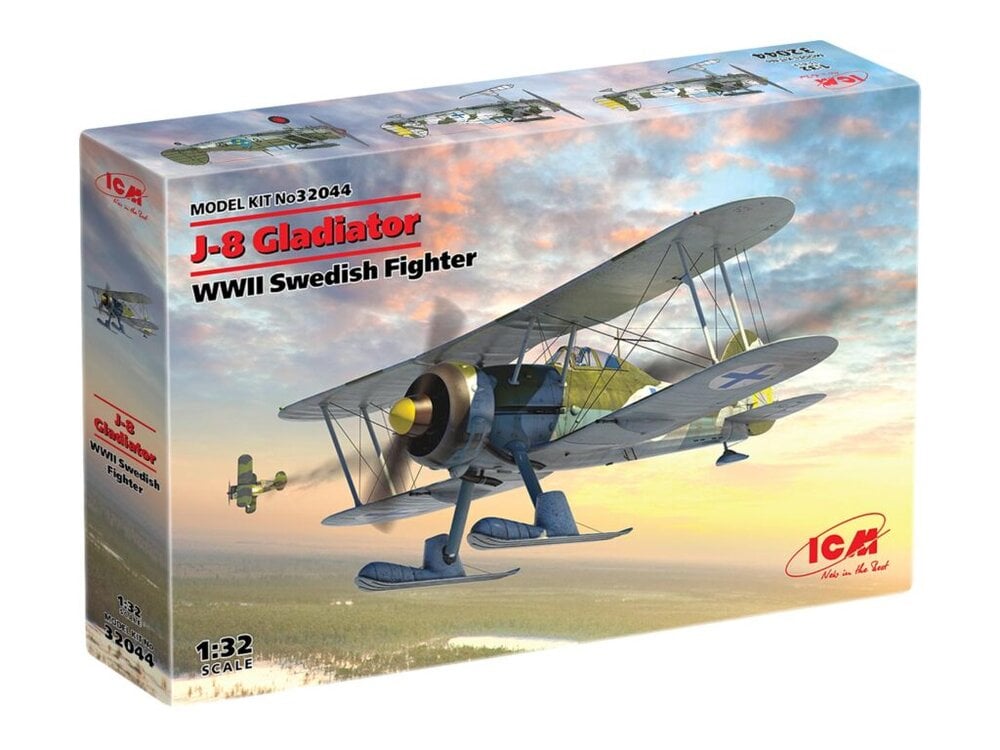 ICM 1/32 Gloster J-8 Gladiator WWII Swedish Fighter # 32044