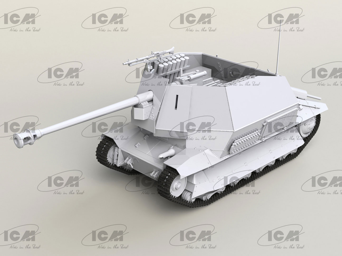 ICM 1/35 Marder I on FCM 36 base WWII German Anti-Tank Self-Propelled Gun # 35339