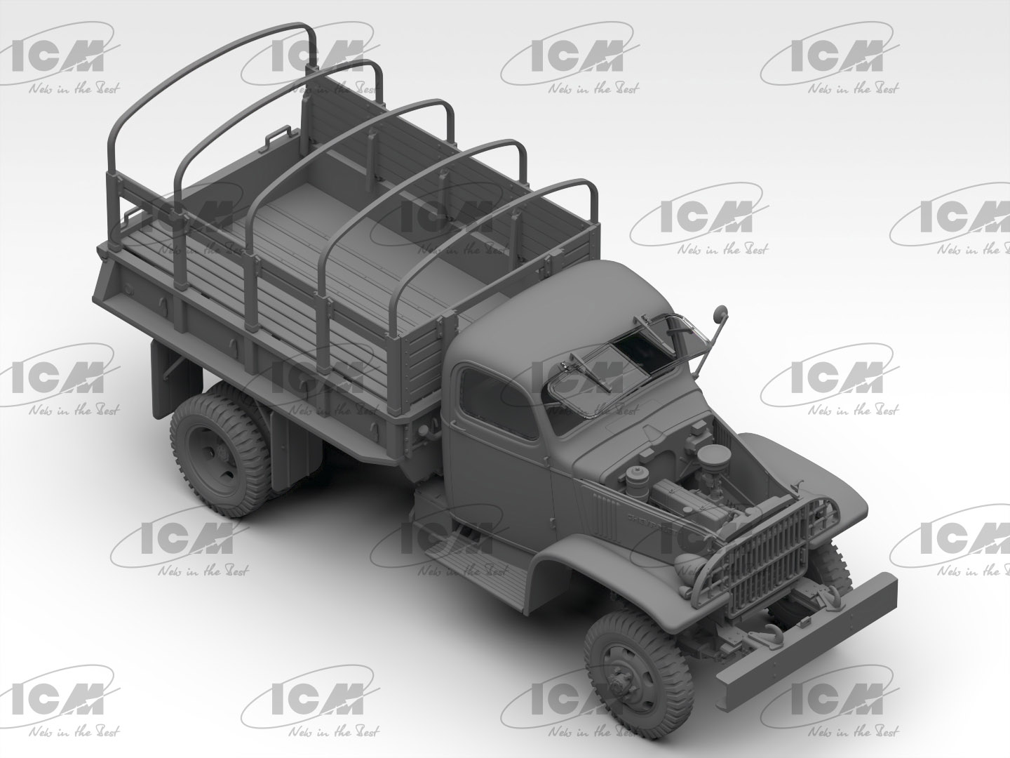 ICM 1/35 G7107 4x4 WWII Army Truck (100% new molds) # 35593