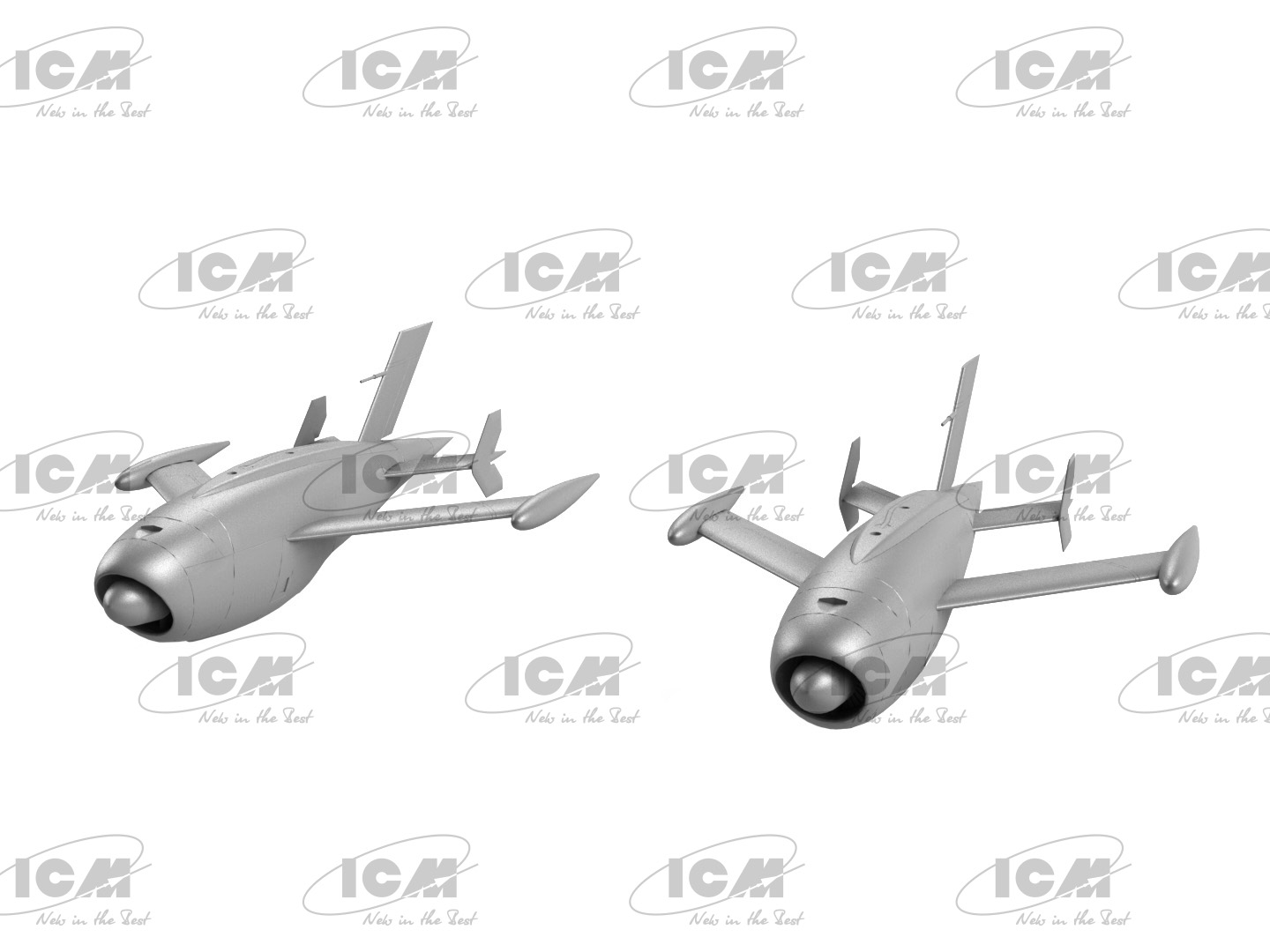 ICM 1/48 Q-2A (XM-21, KDA-1) Firebee, US Drone (2 airplanes and pylons) # 48402