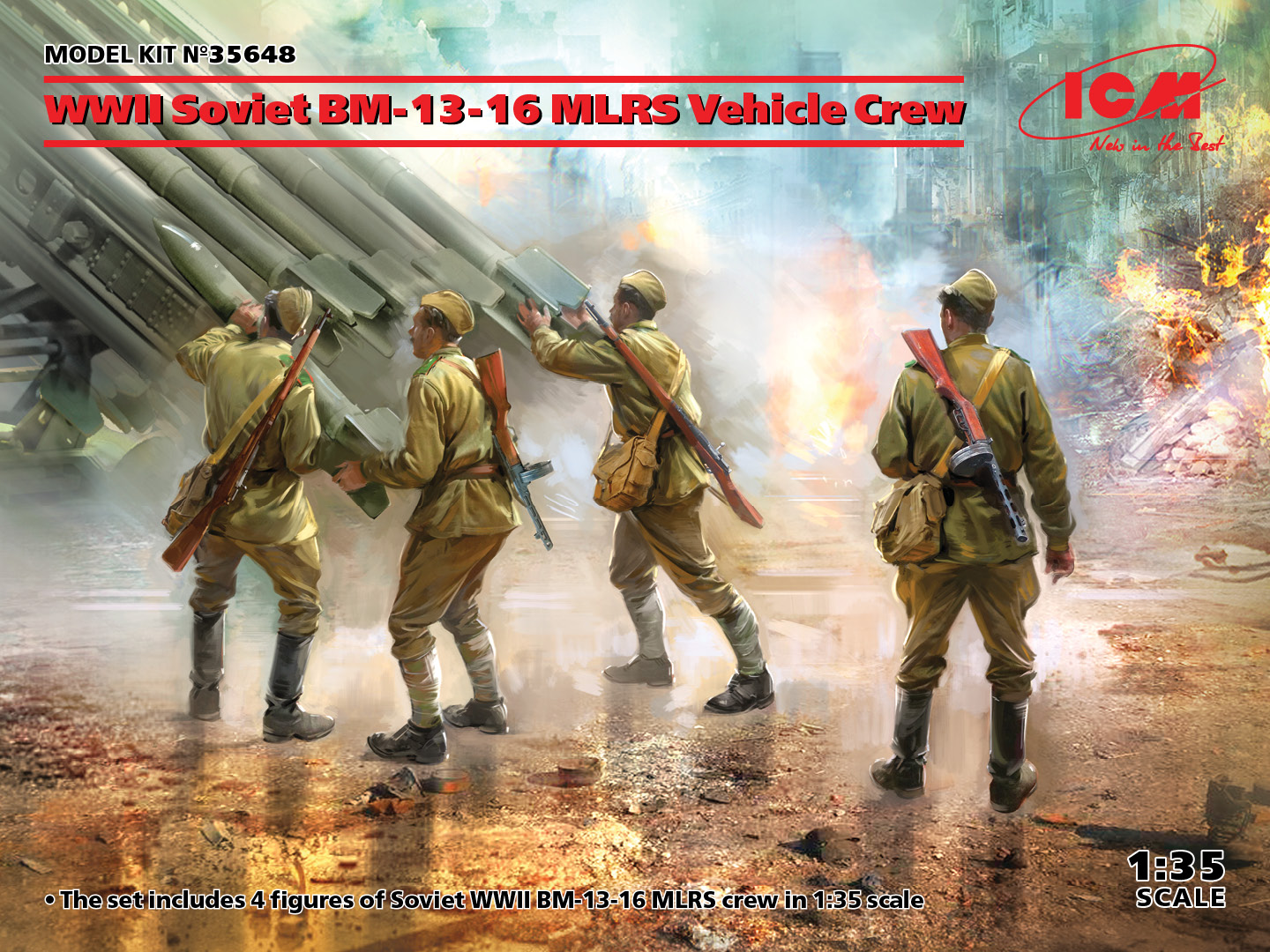 ICM 1/35 WWII Red Army Rocket Artillery # DS3512