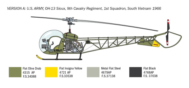 Italeri 1/48 Bell OH-13 Sioux # 2820