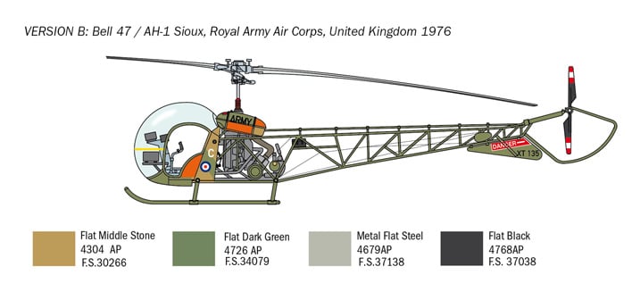 Italeri 1/48 Bell OH-13 Sioux # 2820