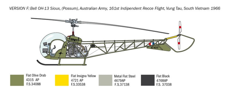 Italeri 1/48 Bell OH-13 Sioux # 2820