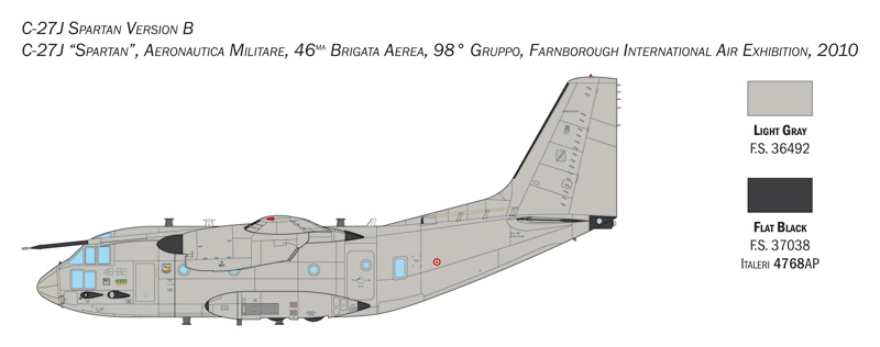 Italeri 1/72 C-27J Spartan / G.222 # 1450