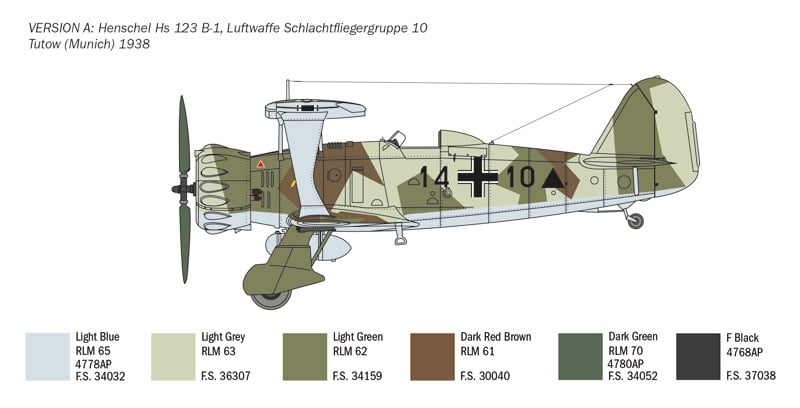 Italeri 1/48 Henschel Hs-123 # 2819