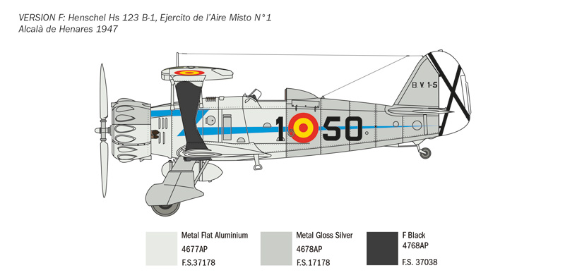 Italeri 1/48 Henschel Hs-123 # 2819