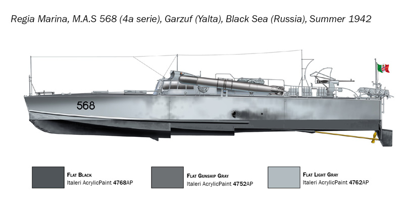 Italeri 1/35 M.A.S. 563/568 with crew # 5626