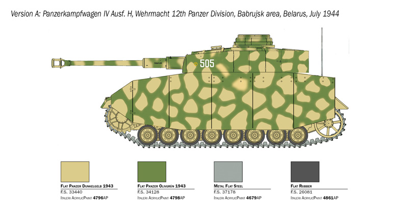 Italeri 1/35 Pz.Kpfw.IV Ausf.H # 6578