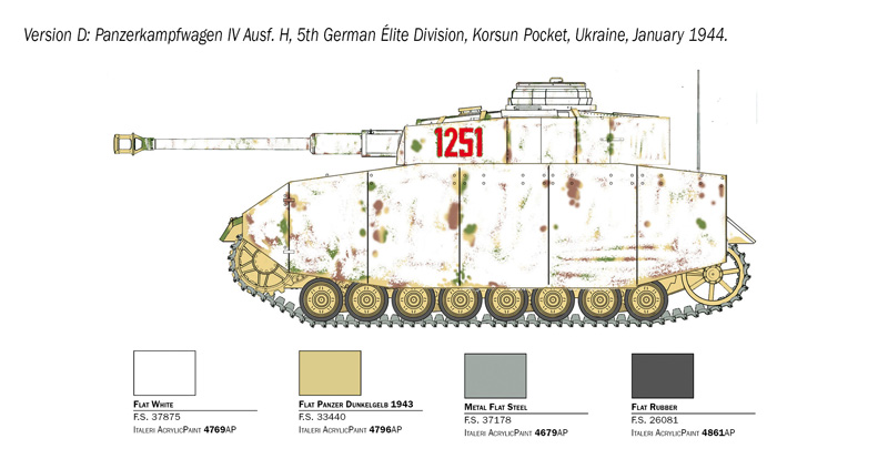 Italeri 1/35 Pz.Kpfw.IV Ausf.H # 6578