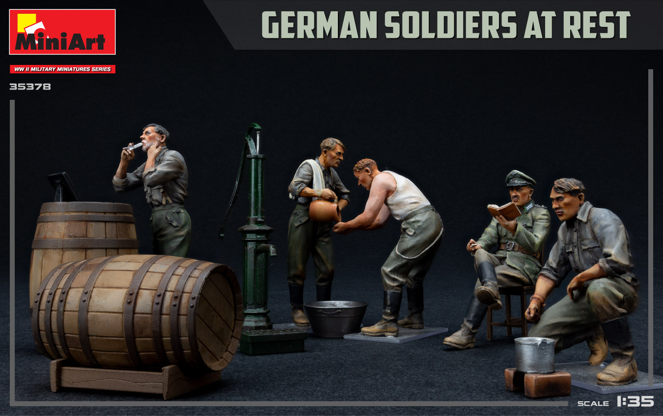 Miniart 1/35 German Soldiers at Rest (Spec Edition) # 35378