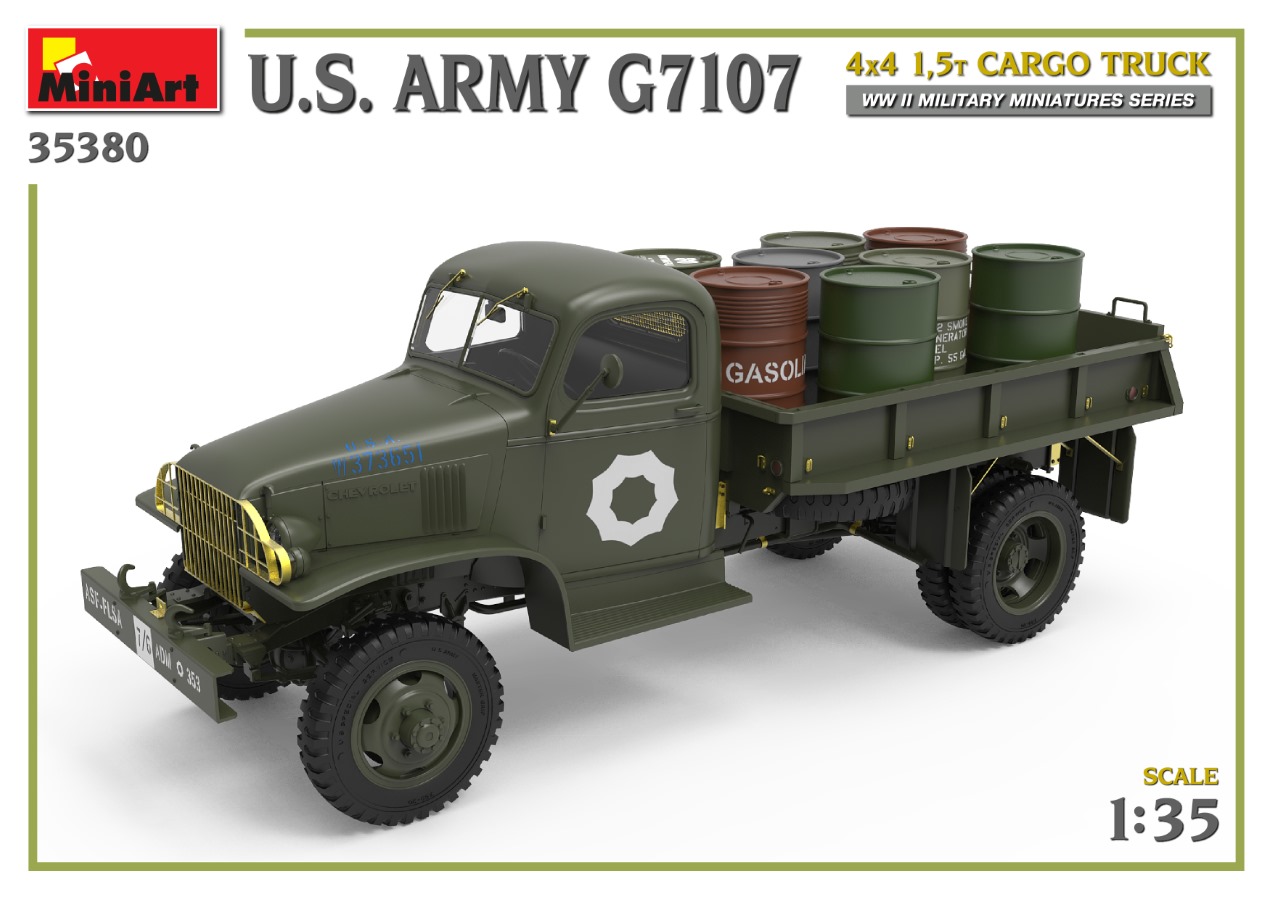 Miniart 1/35 U.S. Army G7107 4x4 1,5t Cargo Truck # 35380