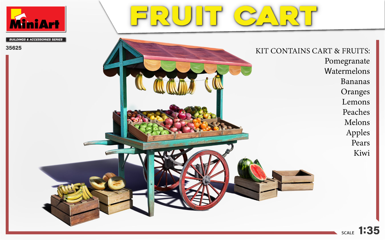 Miniart 1/35 Fruit Cart # 35625