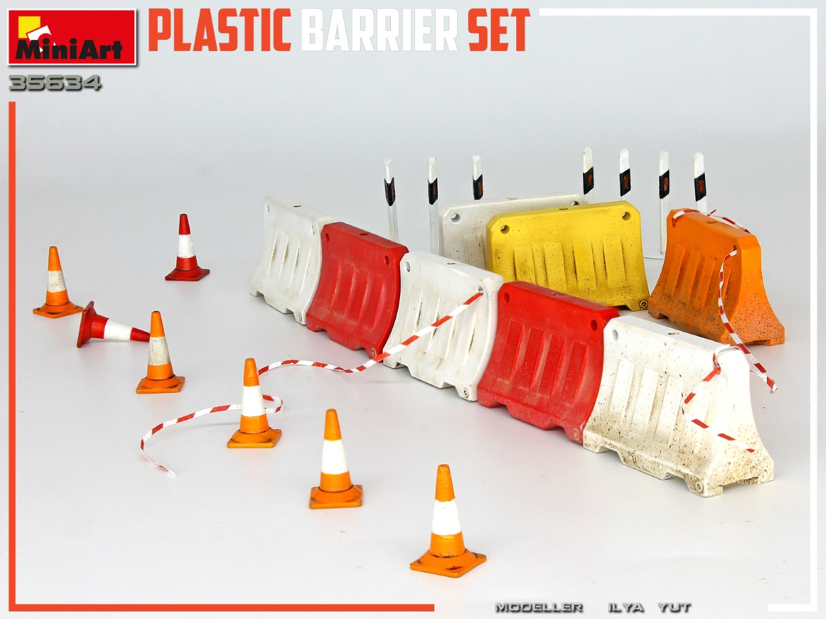 Miniart 1/35 Plastic Barrier Set # 35634