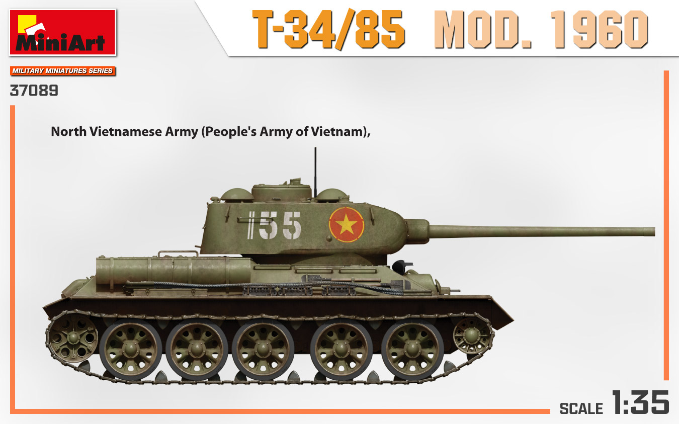 Miniart 1/35 T34/85 Mod 1960 # 37089