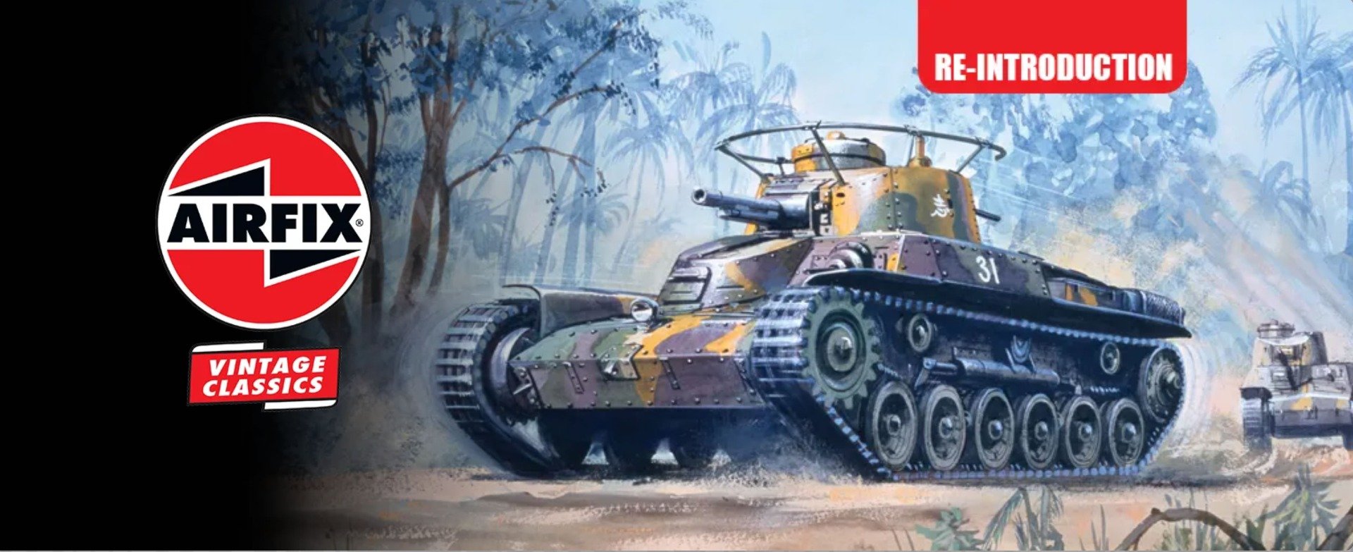 Airfix 1/76 Type 97 Japanese Chi Ha Tank # 01319V