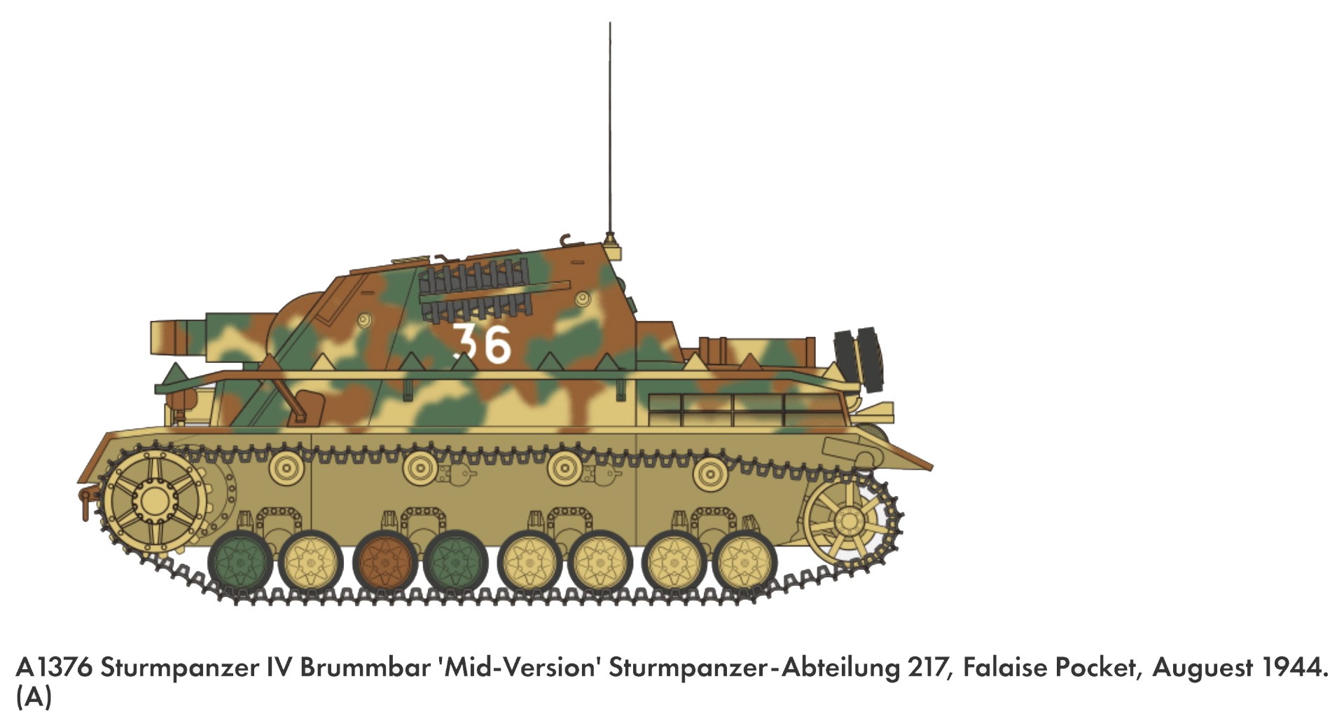 Airfix 1/35 Sturmpanzer IV Brummbar (Mid Version) # 1376