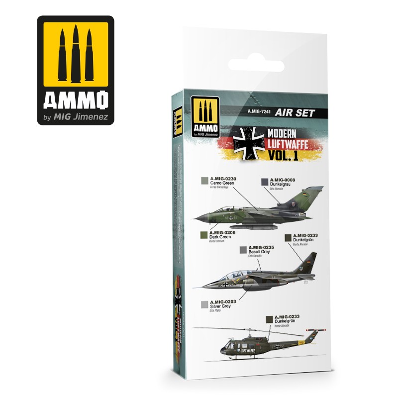 Ammo Mig Jimenez Modern Luftwaffe Vol 1 Set # 7241