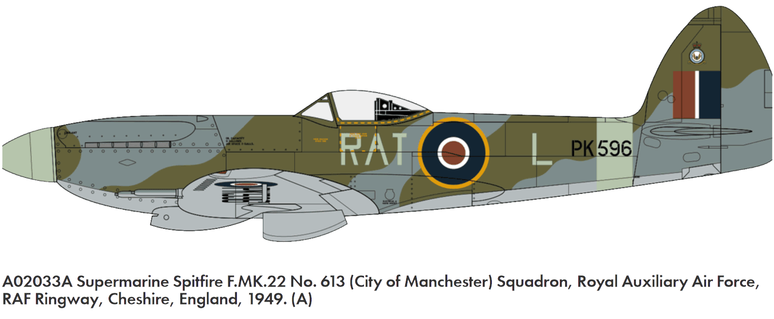 Airfix 1/72 Supermarine Spitfire F.22 # 02033A